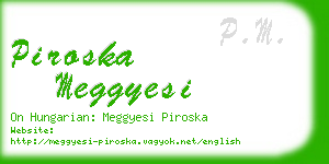 piroska meggyesi business card